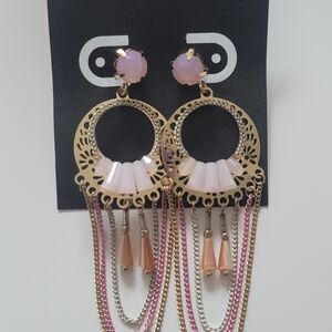 Pink Fashion Earrings